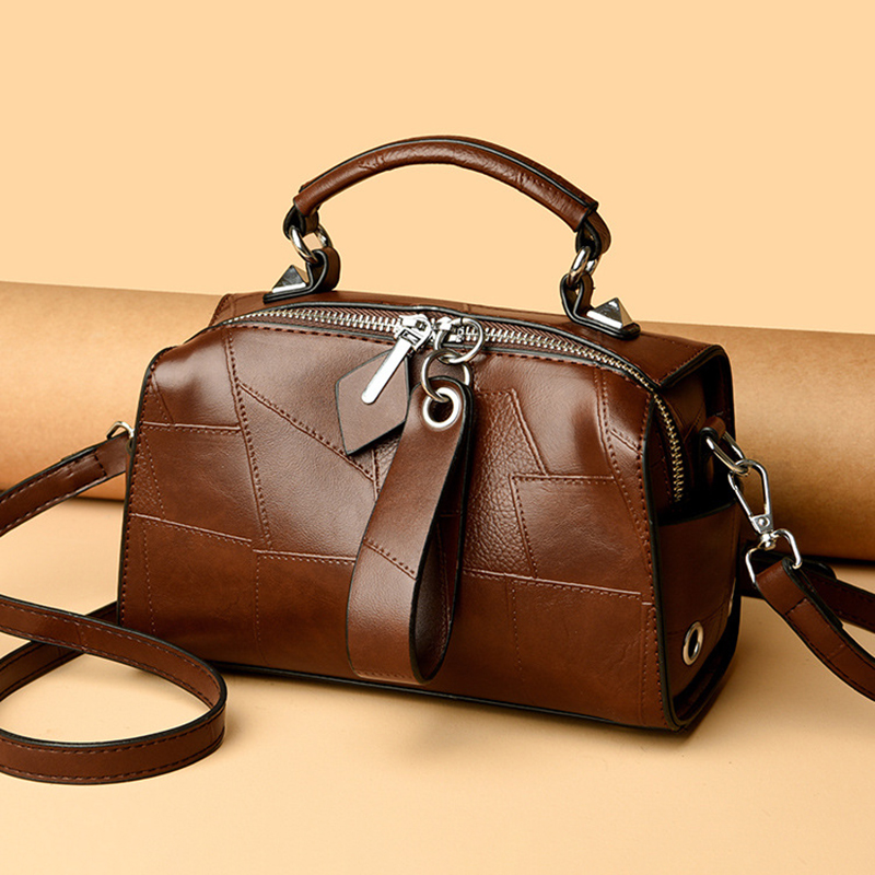 Luxury Bags Level - Damen-Rucksack aus echtem Leder, einfache Ledertasche,