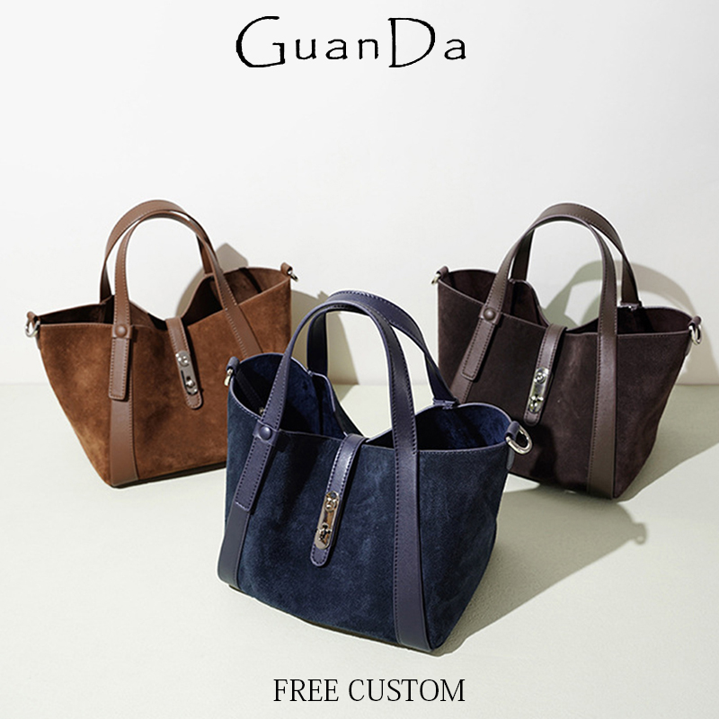 Luxury Bags Name For Women - Luxus Wildleder Handtasche Frau Benutzerdefinierte Name