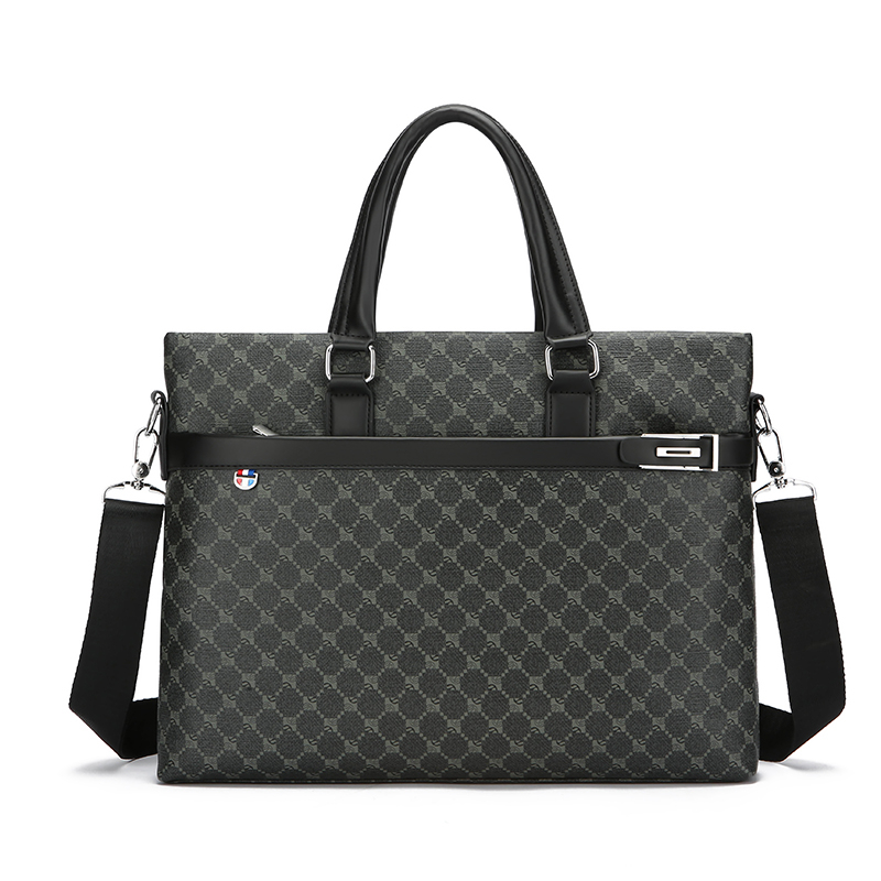 Luxury Bags For Laptop - Neue Herren-Aktentasche aus bedrucktem PU-Leder, Business-Handtasche,