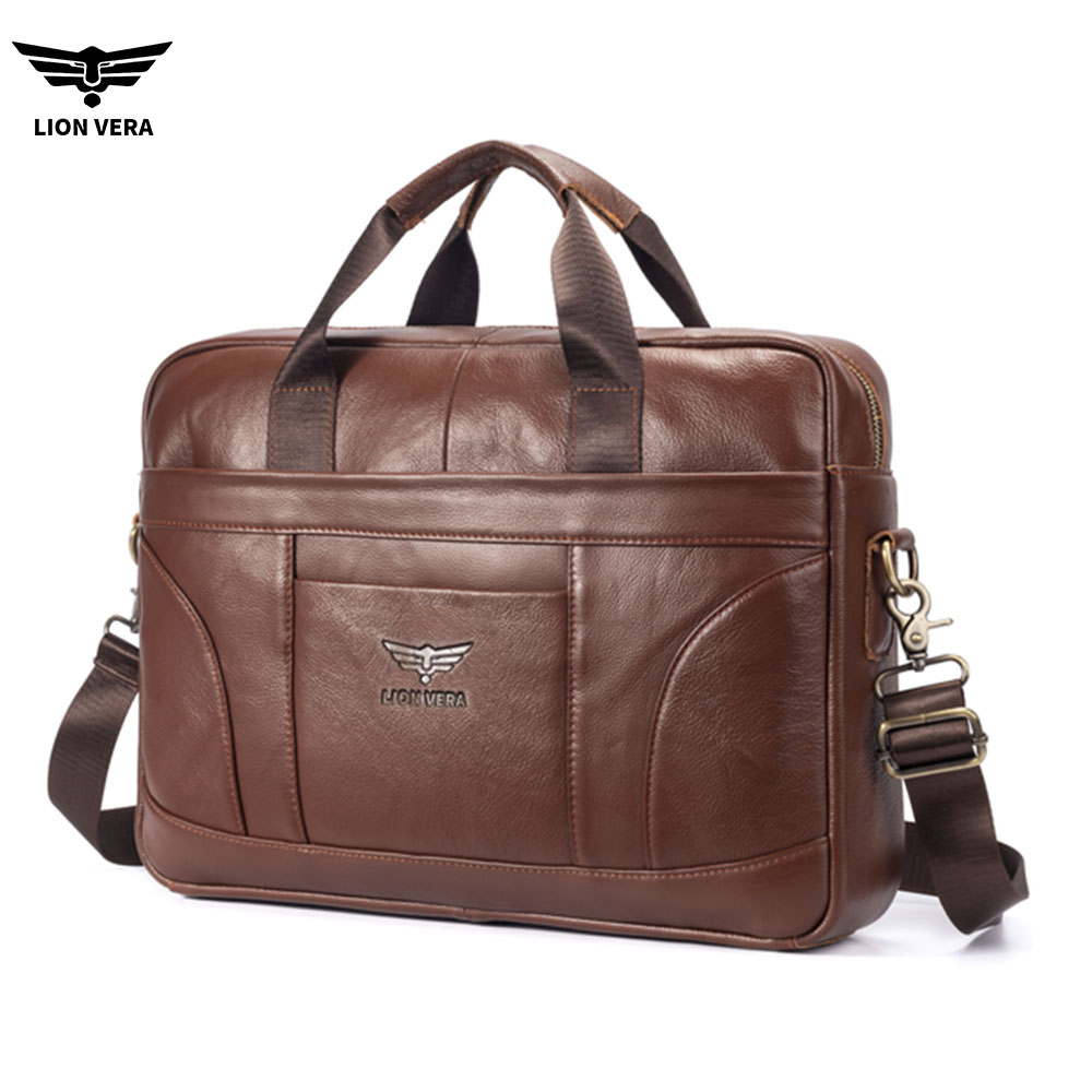Luxury Bags For Laptop - LION VERA Business-Aktentaschen aus echtem Leder,