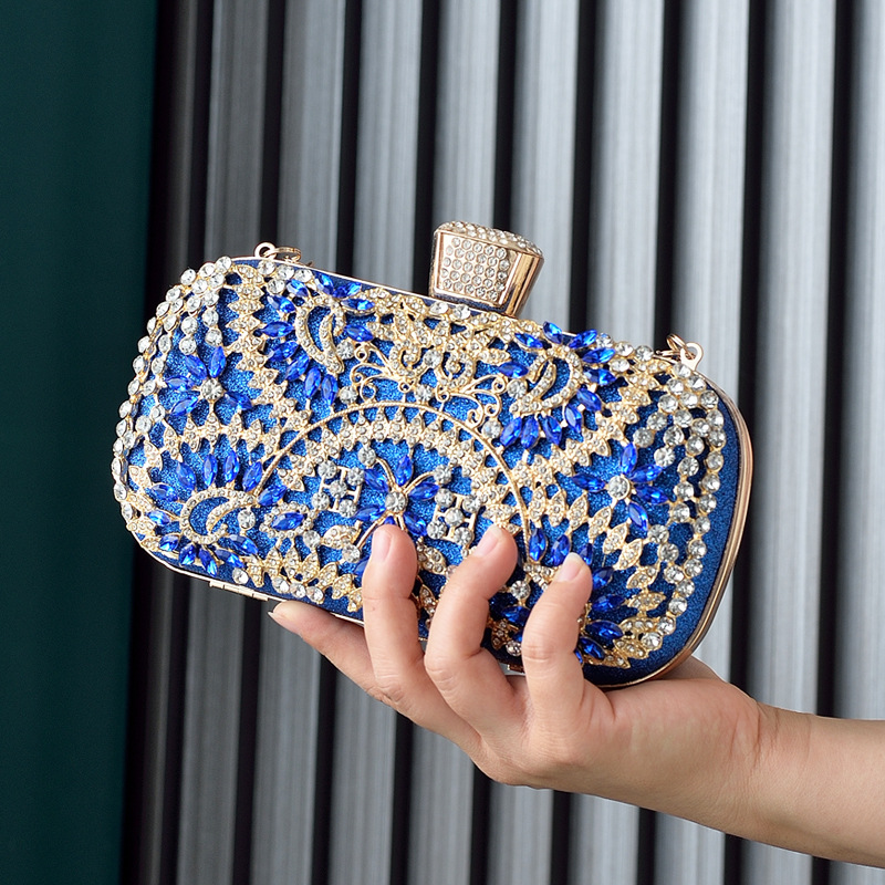 Luxury Bags Blue - Frauen Kupplung Party Luxus Blau Abend