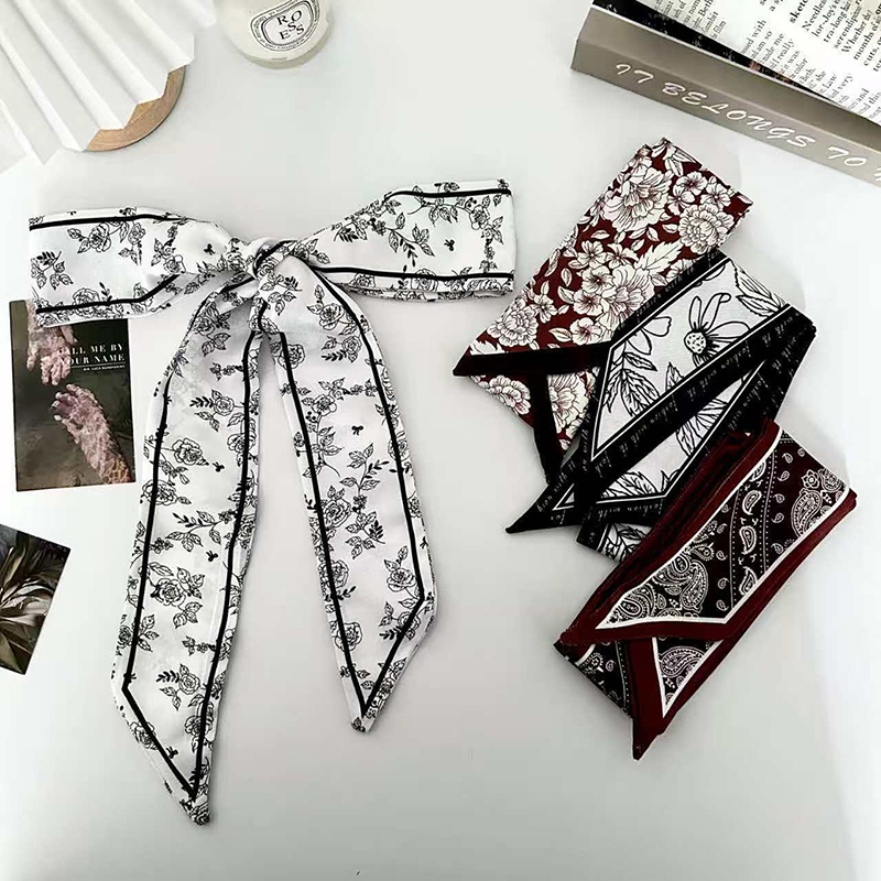 Luxury Bags In China - Luxuriöser Damen-Seidenschal, schmal, lang, als Haarband,