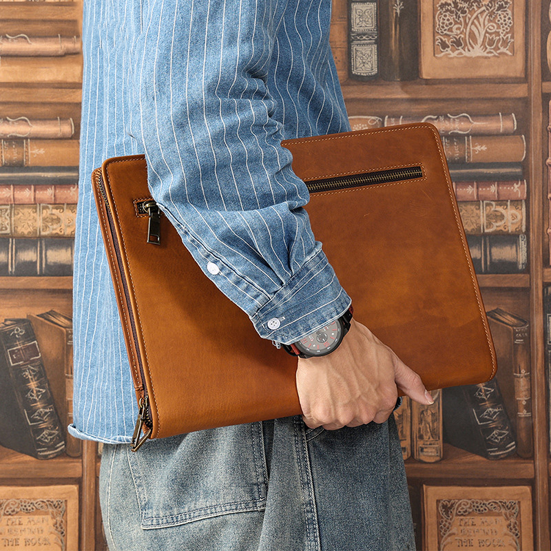 Luxury Bags For Laptop - Crazy Horse leder Ipad fall 12,9