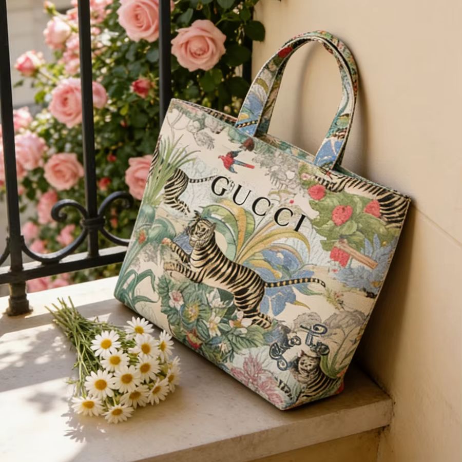 Gucci Gucci's Tasche mit Tiger – Luxury Bags Gucci Bewertung und Preis