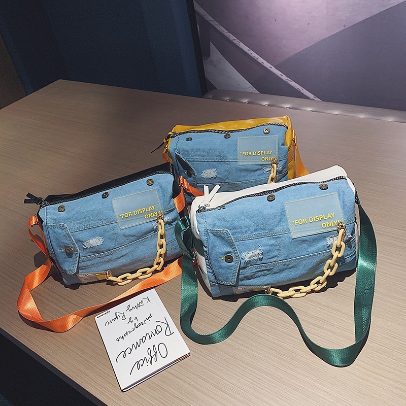 Mode Denim Frauen Umhängetasch – Luxury Bags Blue Bewertung und Preis