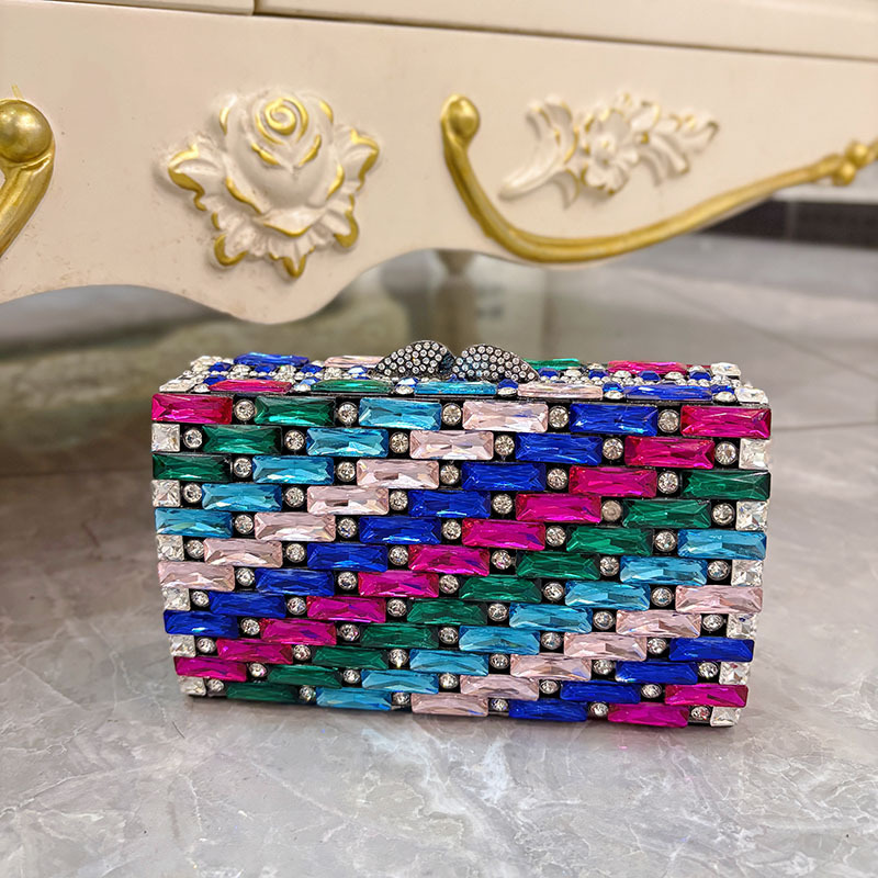 Weibliche Blau Strass Abend Ta – Luxury Bags Blue Bewertung und Preis