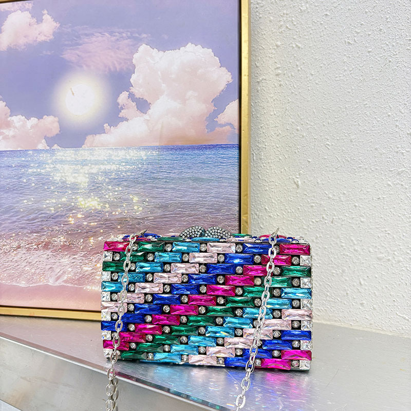 Weibliche Blau Strass Abend Ta – Luxury Bags Blue Bewertung und Preis