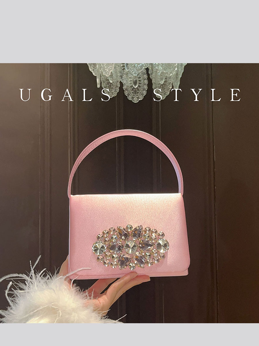 UGALS Luxuriöse Satin-Diamant- – Luxury Bags For Young Women Bewertung und Preis