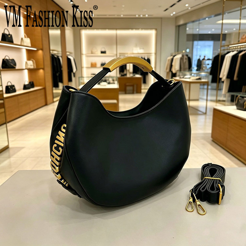 Halbkreisförmige Damen-Handtas – Luxury Bags Sell Bewertung und Preis