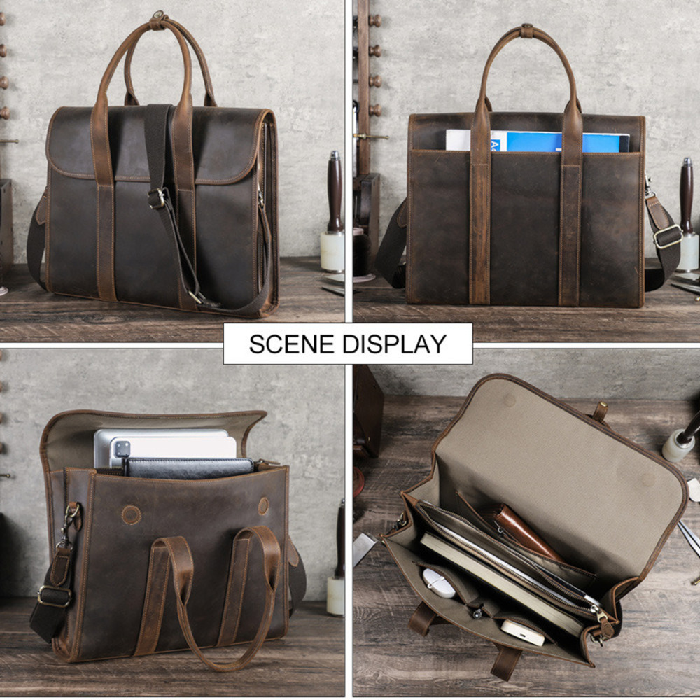 2025 schwarz Crazy Horse männe – Luxury Bags For Laptop Bewertung und Preis